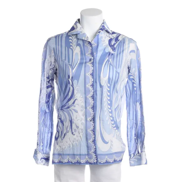 Blouse, in Blue, Cotton, Emilio Pucci