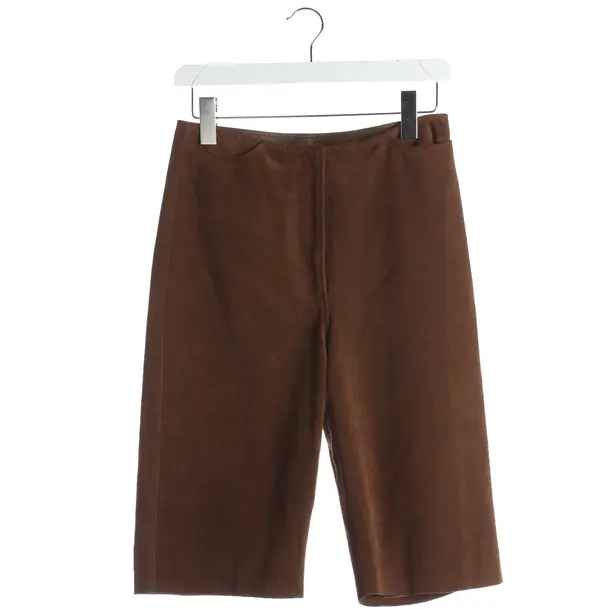Shorts, in Braun, Leder, Totême