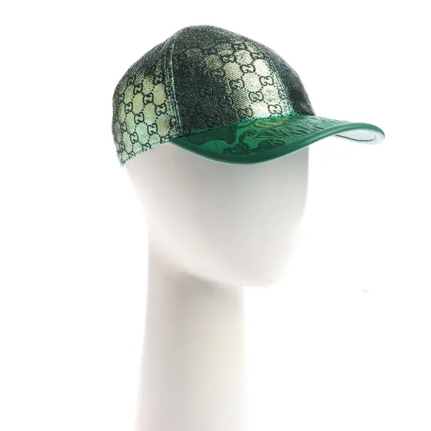 Cap, in Green, Viscose, Gucci