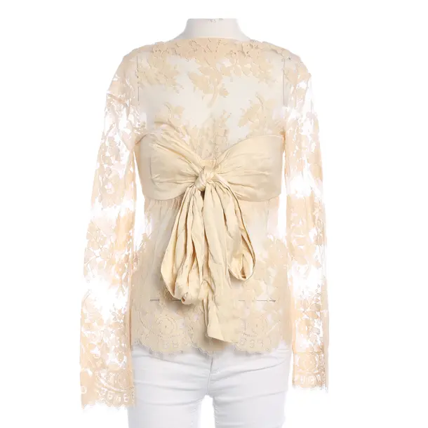 Bluse, in Cream, Baumwolle, Zimmermann