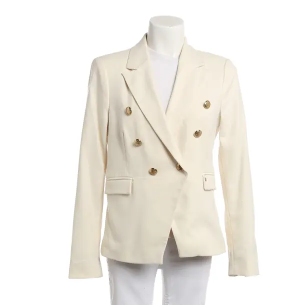 Blazer, in Cream, Polyester, Mos Mosh