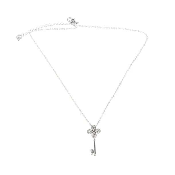 Halskette, in Silber, Metall (metallisch, metallisiert), Swarovski