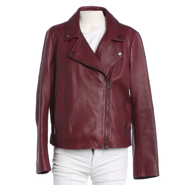 Lederjacke, in Bordeaux, Leder, Hugo Boss Black Label