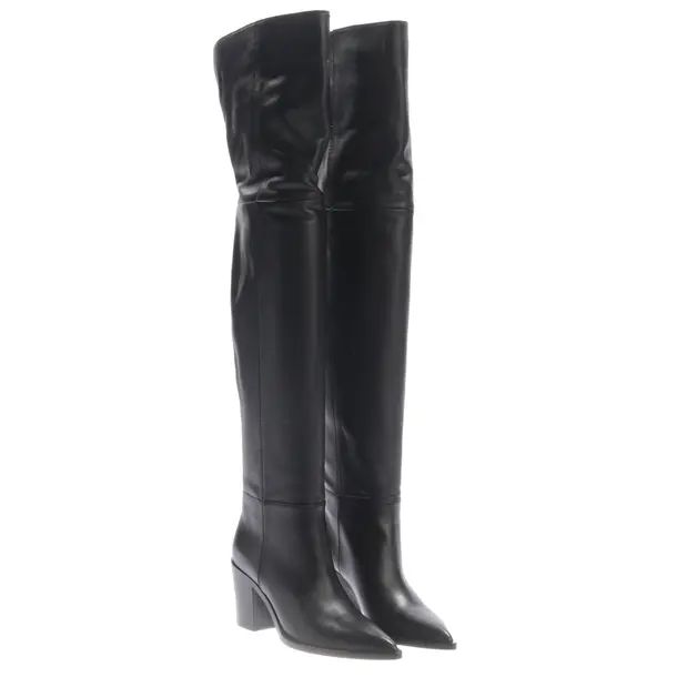 Overkneestiefel, in Schwarz, Gianvito Rossi