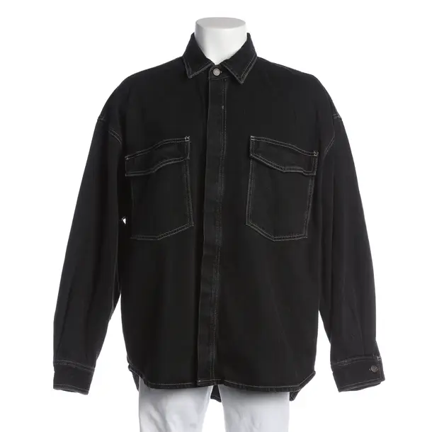 Denim Jacket, in Black, Cotton, American Vintage