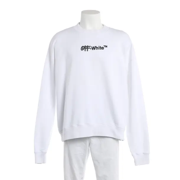 Sweatshirt, in White, Cotton, Off-White