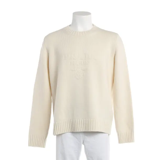Pullover, in Beige, Wolle, Prada
