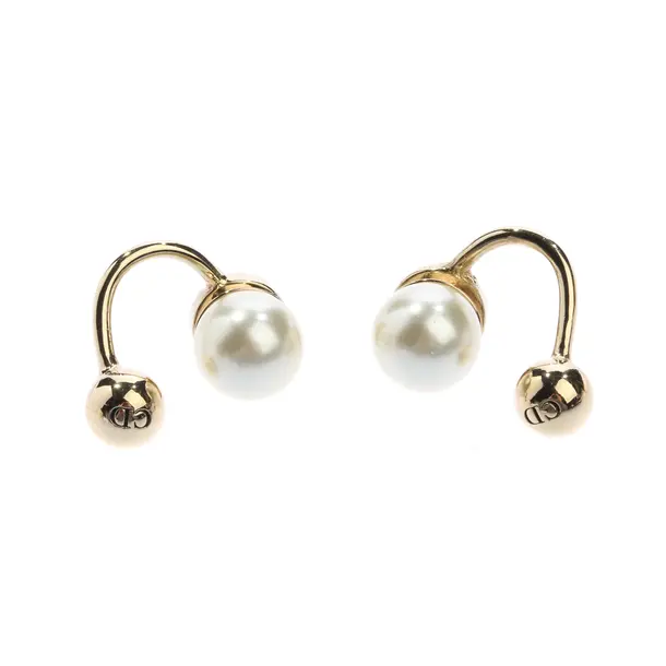 Ohrringe, in Gold, Metall (metallisch, metallisiert), Dior