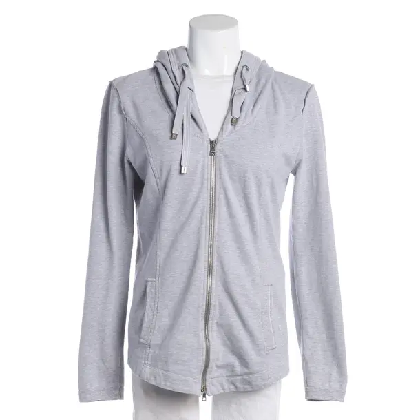 Felpa con cerniera, in Grigio chiaro, Cotone, Marc Cain Sport