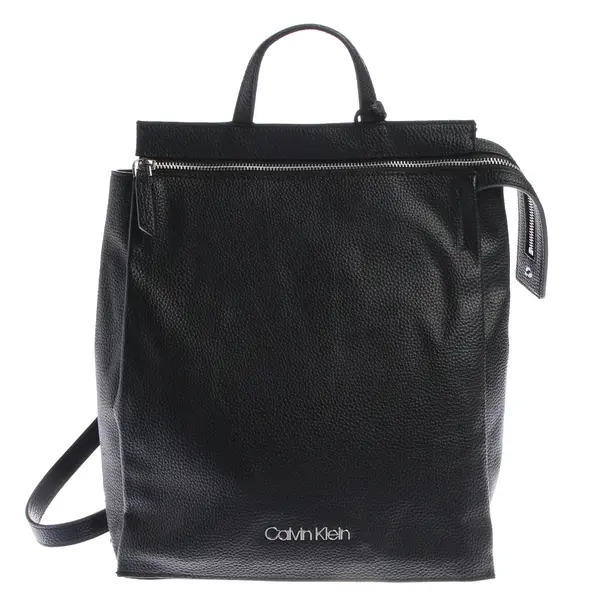 Rucksack, in Schwarz, Leder, Calvin Klein