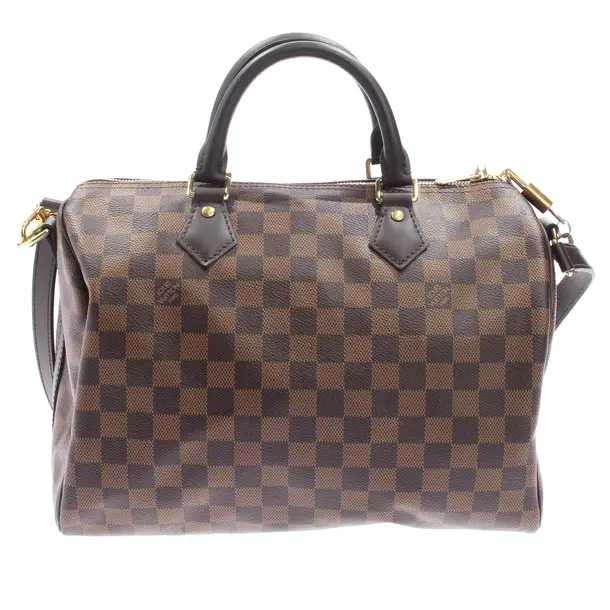 Handbag, in Dark Brown, Canvas, Louis Vuitton