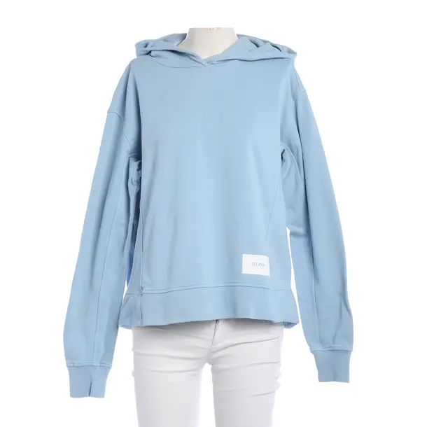 Felpa con cappuccio, in Azzurro, Cotone, Hugo Boss Etichetta Nera