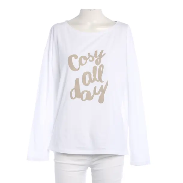 Long Sleeve Shirt, in White, Cotton, Juvia