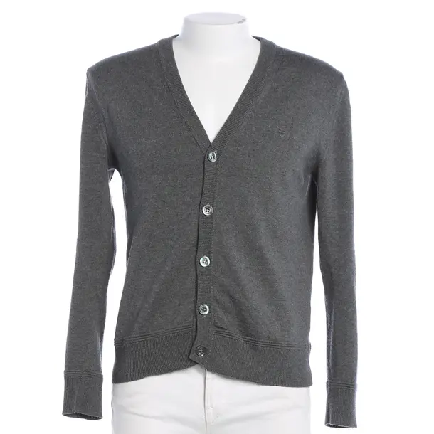 Strickjacke, in Grau, Wolle, Bally