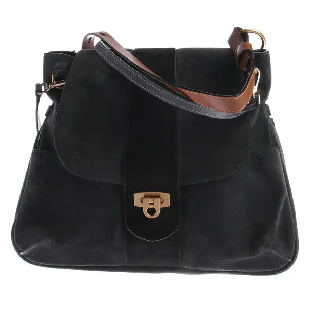 Schultertasche, in Grau, Leder, Chloé