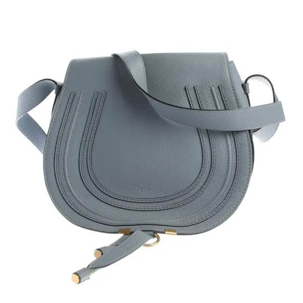 Shoulder Bag, in Light Blue, Leather, Chloé