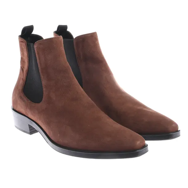 Chelsea Boots, in Braun, Prada