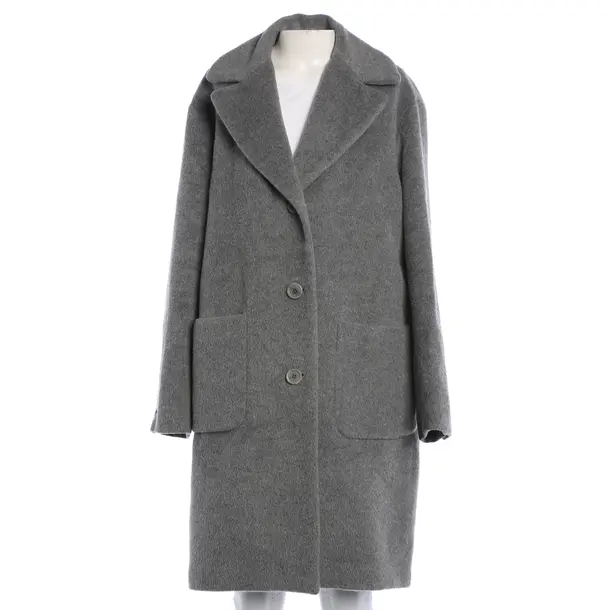 Mid-Season Coat, in Gray, Wool, Max Mara