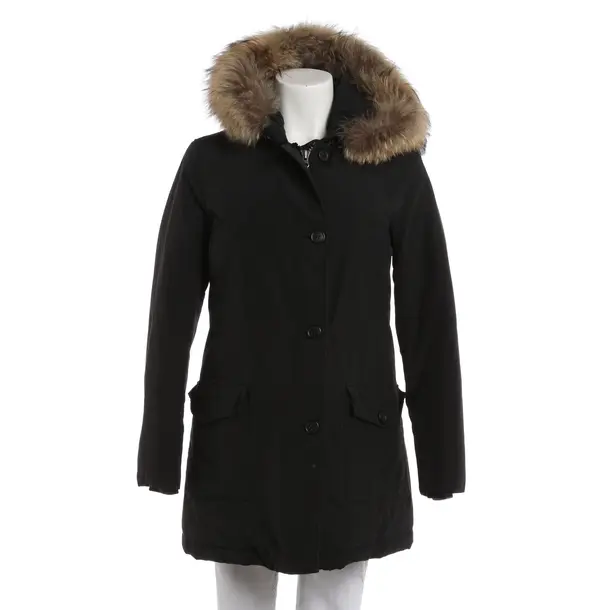 Winter Jacket, in Black, Cotton, Woolrich