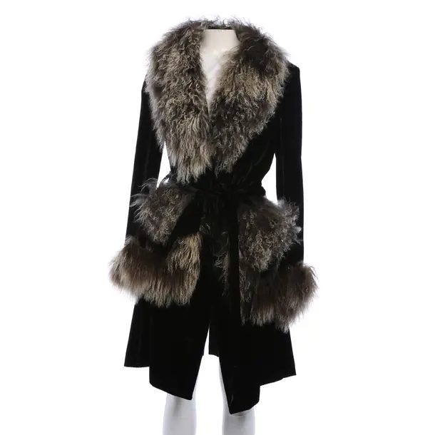 Mid-Season Coat, in Black, Viscose, Dior