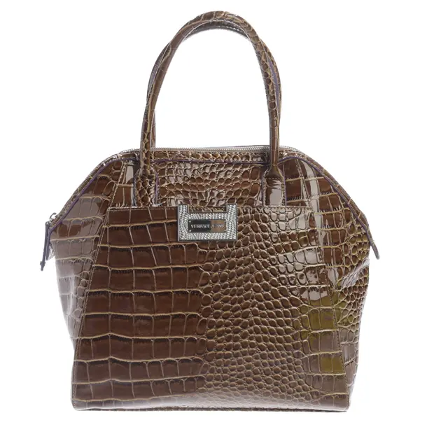 Handtasche, in Braun, Leder, Versace Jeans