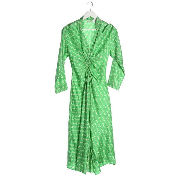 Dress, in Green, Silk, Sandro