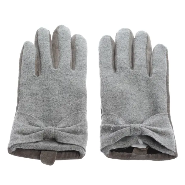 Gloves, in Gray, Leather, Marc Cain
