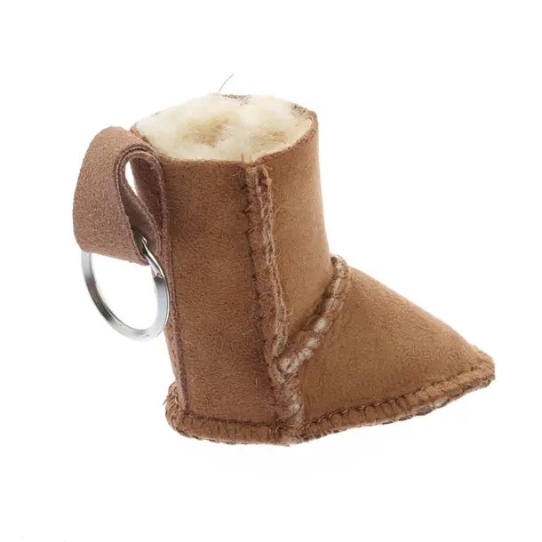 Keyring, in Light Brown, Leather, UGG Australia