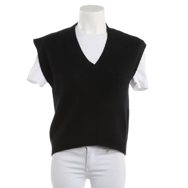Sweater Vest, in Black, Cashmere, Allude