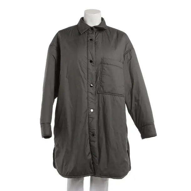 Mid-Season Coat, in Gray, Polyester, Lis Lareida