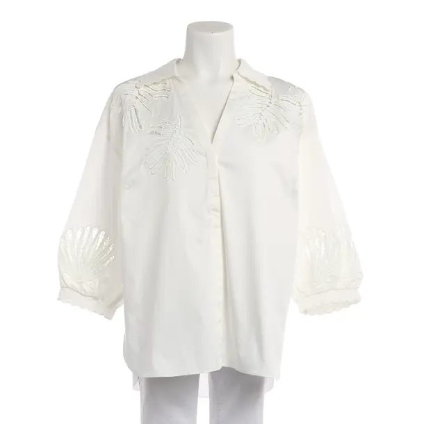 Blouse, in White, Cotton, Ivy Oak