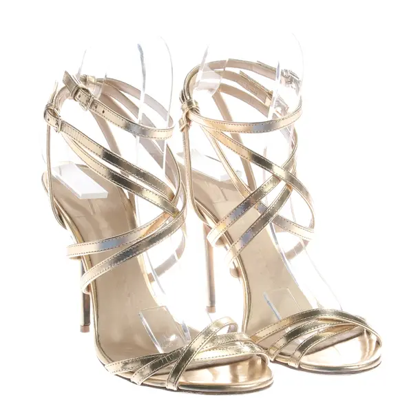 Heeled Sandals, in Gold, Burberry