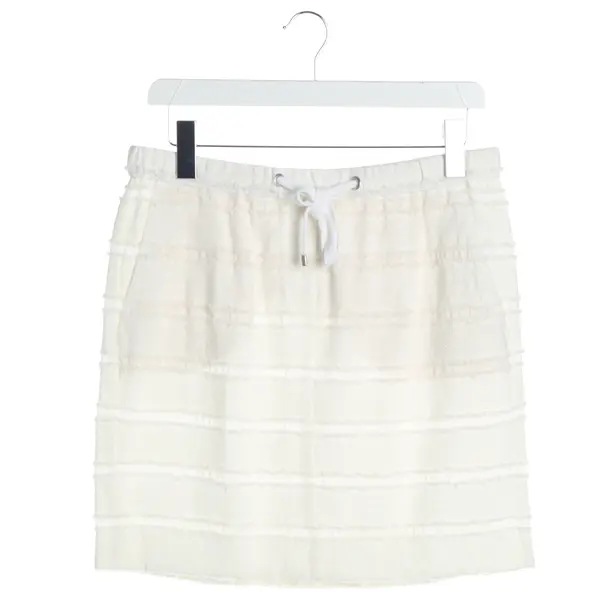 Skirt, in White, Cotton, Marc Cain