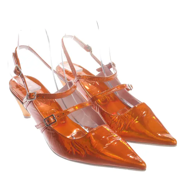 Sandali, in Arancione neon, Ras