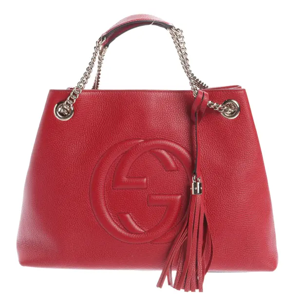 Schultertasche, in Rot, Leder, Gucci
