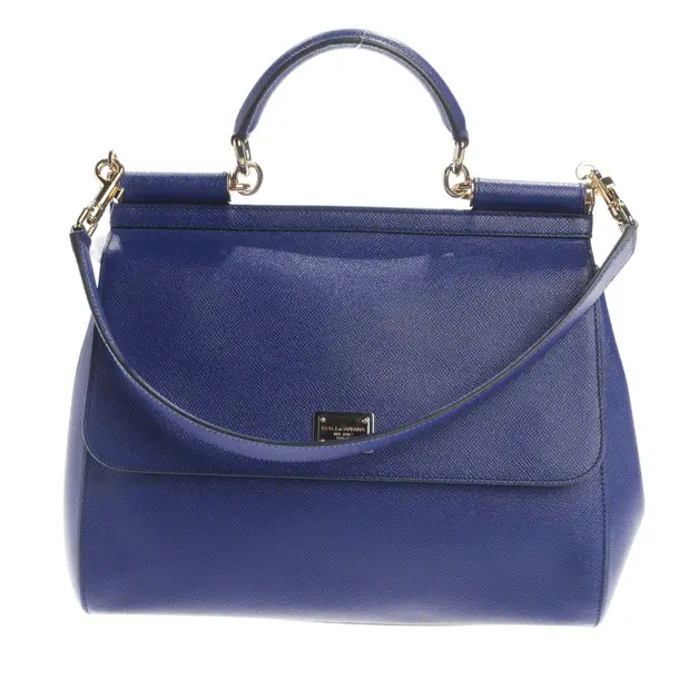Handbag, in Navy, Leather, Dolce & Gabbana