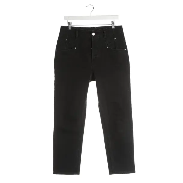 Straight Fit Jeans, in Dark Gray, Cotton, Isabel Marant