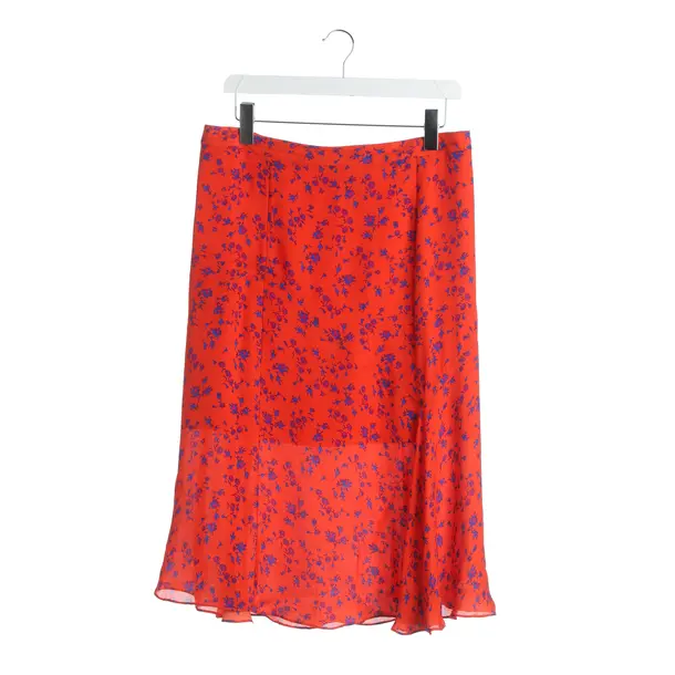 Rock, in Rot, Seide, Alexander McQueen