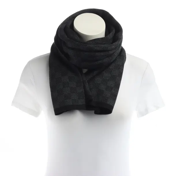 Schal, in Grau, Wolle, Louis Vuitton