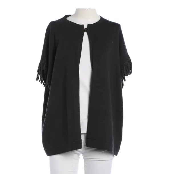 Strickjacke, in Dunkelgrau, Kaschmir, Brunello Cucinelli