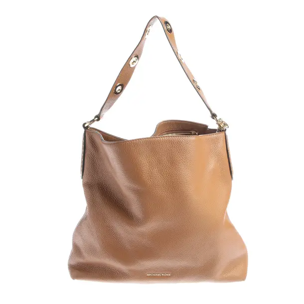 Schultertasche, in Hellbraun, Leder, Michael Kors