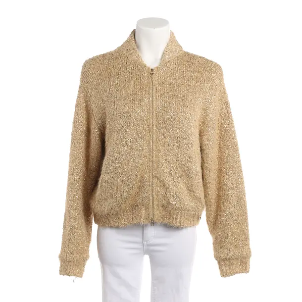 Zip-up Hoodie, in Gold, Polyimide, Herno