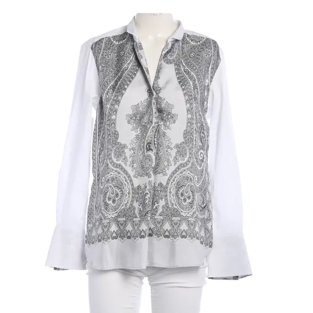 Bluse, in Weiß, Baumwolle, Caliban