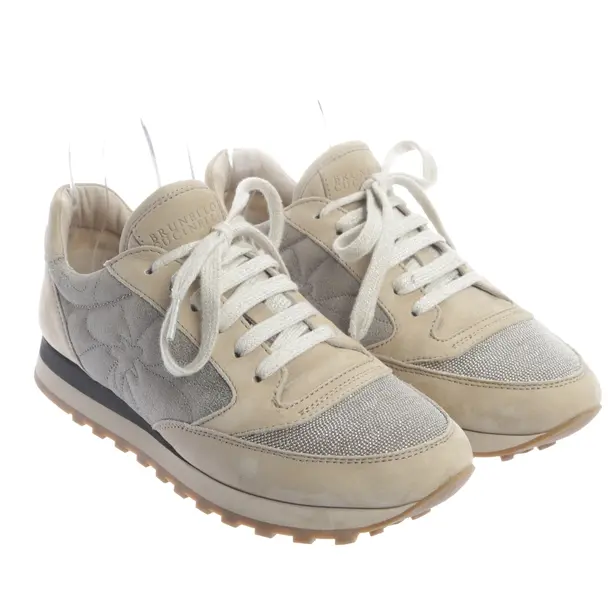 Sneaker, in Beige, Brunello Cucinelli
