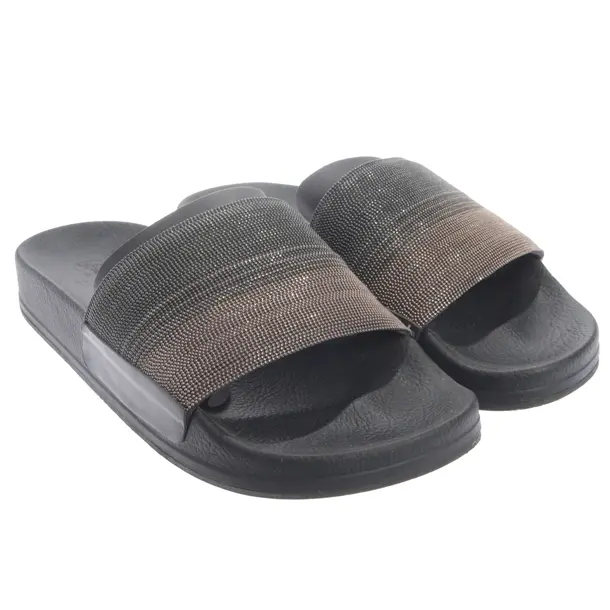 Sandalen, in Dunkelgrau, Brunello Cucinelli