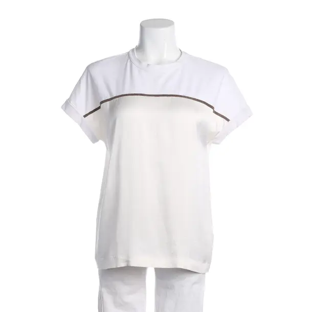 Blouse, in Cream, Silk, Brunello Cucinelli