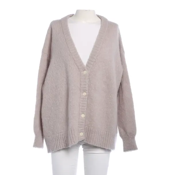 Strickjacke, in Grau, Wolle, American Vintage