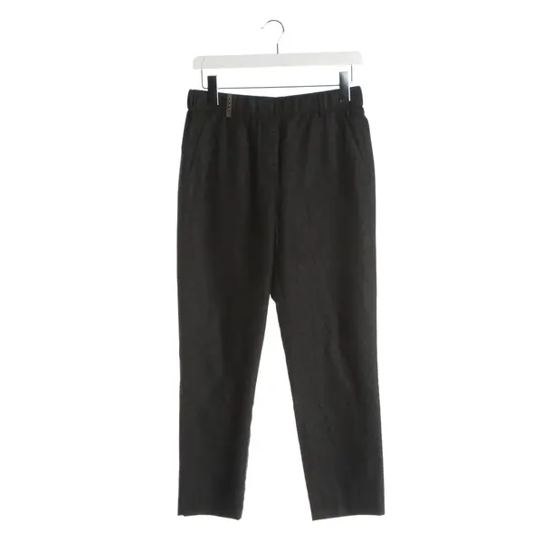 Pants, in Dark Gray, Wool, Peserico