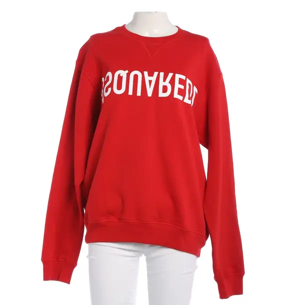 Sweatshirt, in Rot, Baumwolle, Dsquared