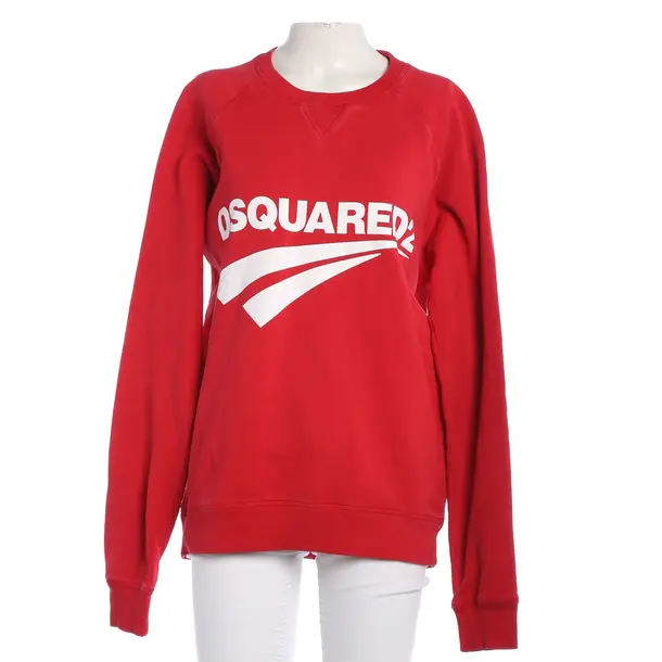 Sweatshirt, in Red, Cotton, Dsquared